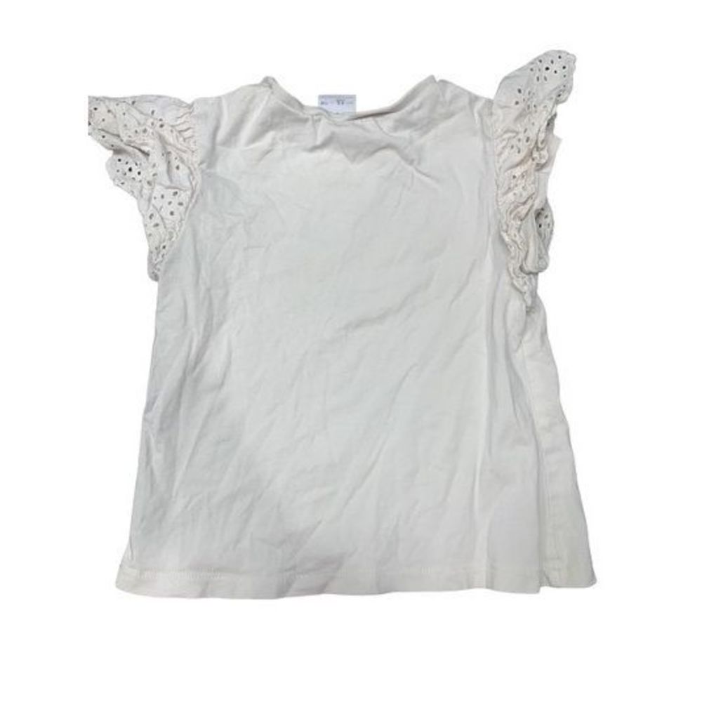 Zara cream top with fun sleeve